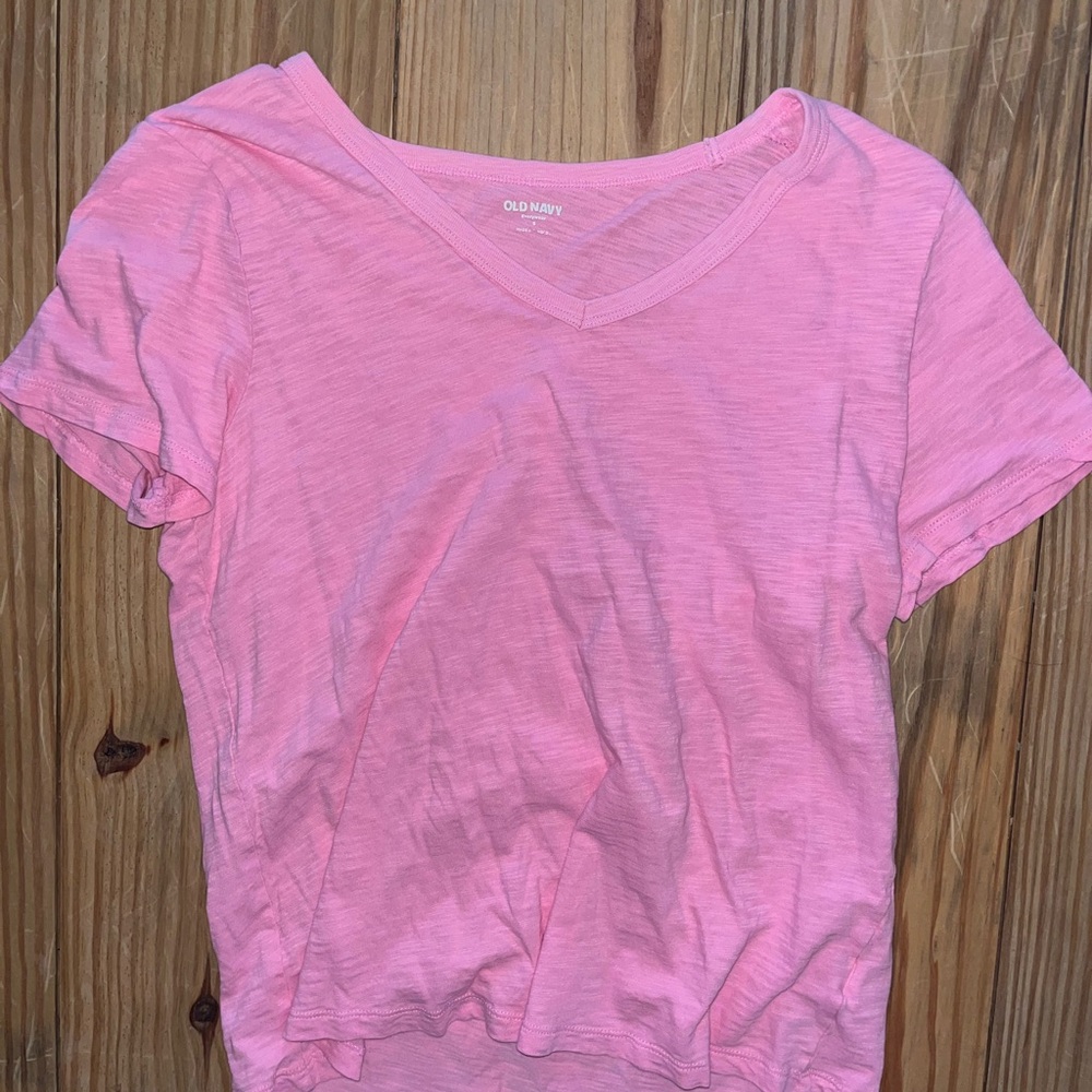 Old Navy Light Pink Short Sleeve Tee